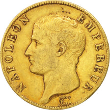 FRANCE, Napoléon I, 40 Francs, 1805, Paris, KM #664.1, EF(40-45), Gold, Gadoury 