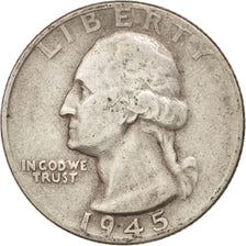 Coin, United States, Washington Quarter, Quarter, 1945, U.S. Mint, Philadelphia