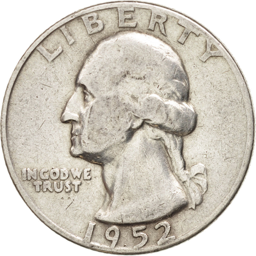UNITED STATES, Washington Quarter, Quarter, 1952, U.S. Mint, KM #164,...