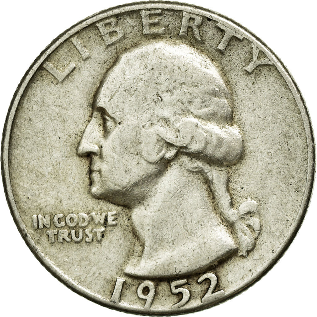 UNITED STATES, Washington Quarter, Quarter, 1952, U.S. Mint, KM #164,...