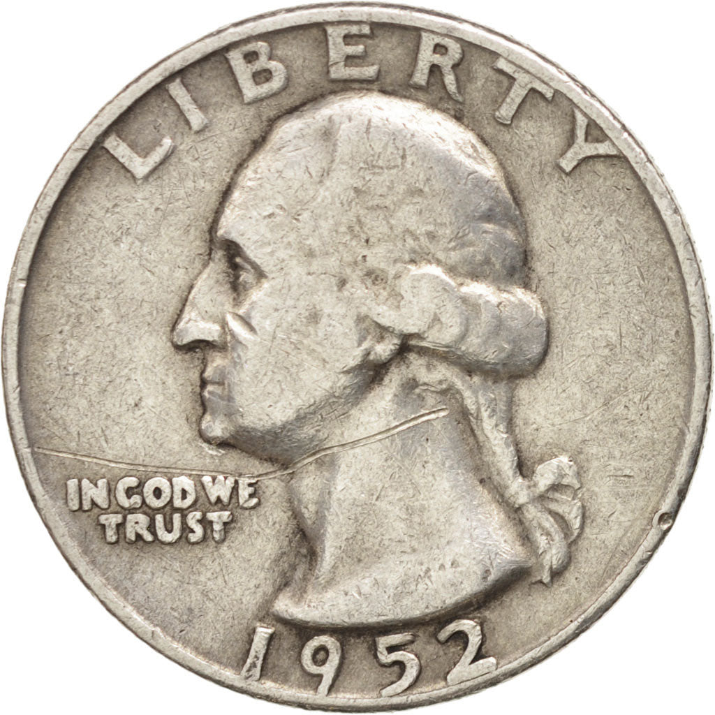 UNITED STATES, Washington Quarter, Quarter, 1952, U.S. Mint, KM #164,...