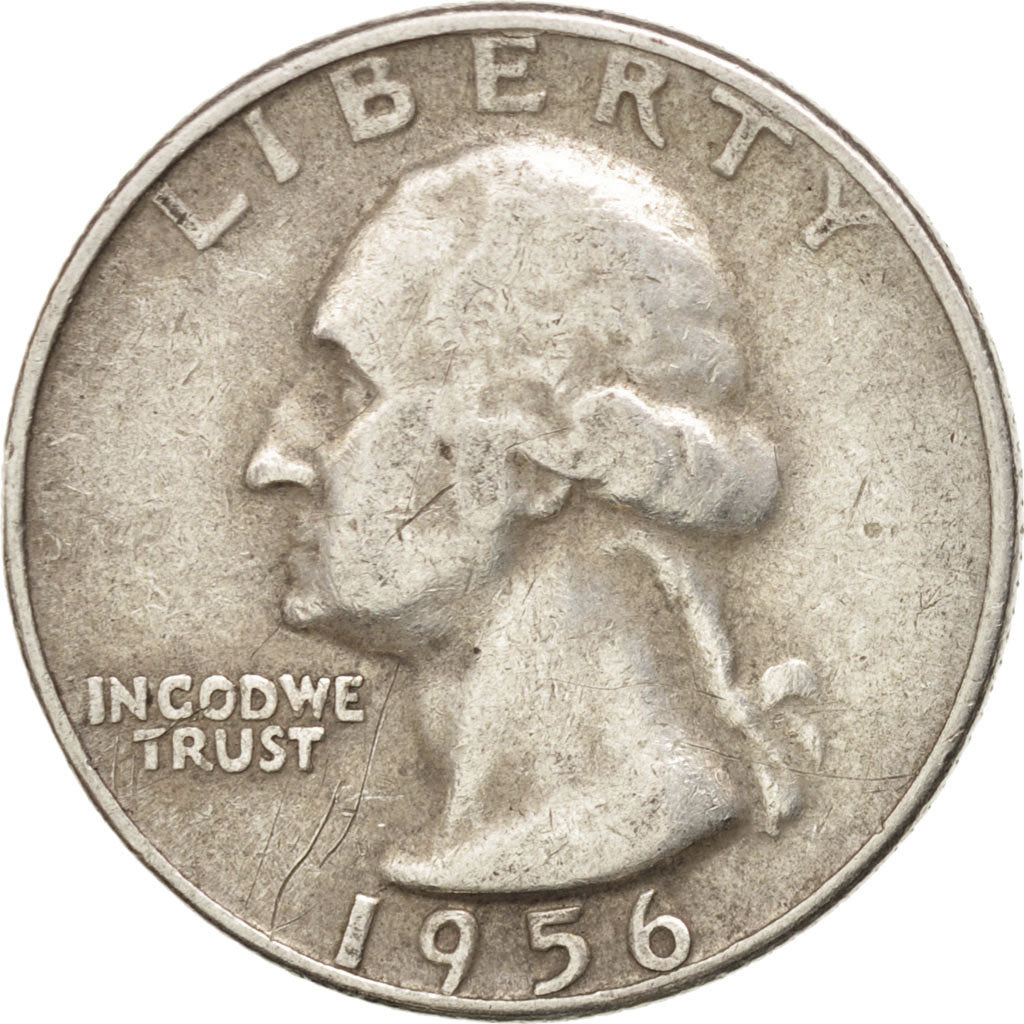 UNITED STATES, Washington Quarter, Quarter, 1956, U.S. Mint, KM #164,...