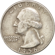 UNITED STATES, Washington Quarter, Quarter, 1956, U.S. Mint, KM #164,...