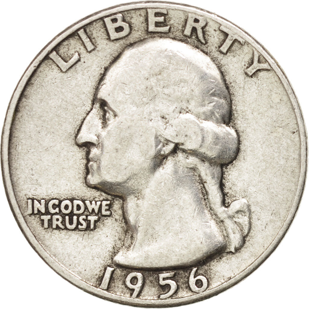 UNITED STATES, Washington Quarter, Quarter, 1956, U.S. Mint, KM #164,...