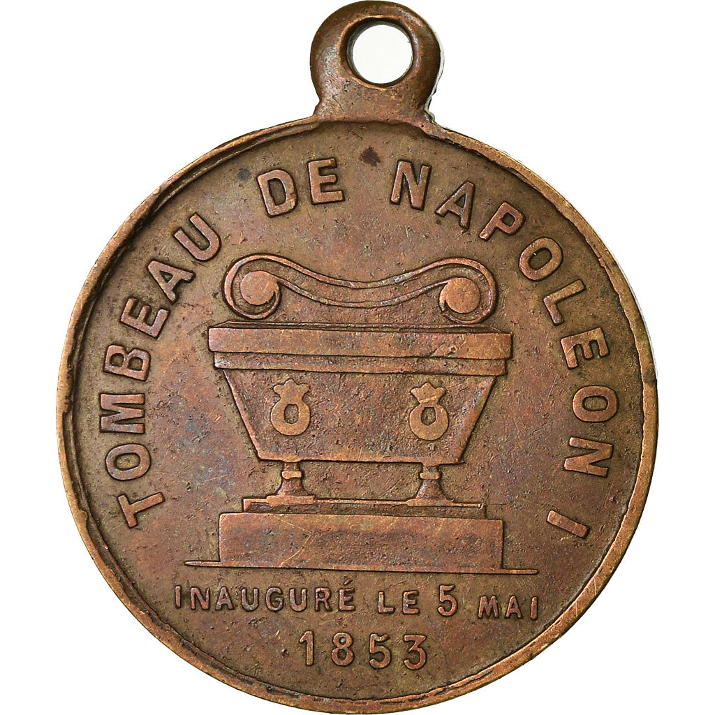 France, Medal, Inauguration du Tombeau de Napoléon Ier, 1853, AU(50-53), Copper