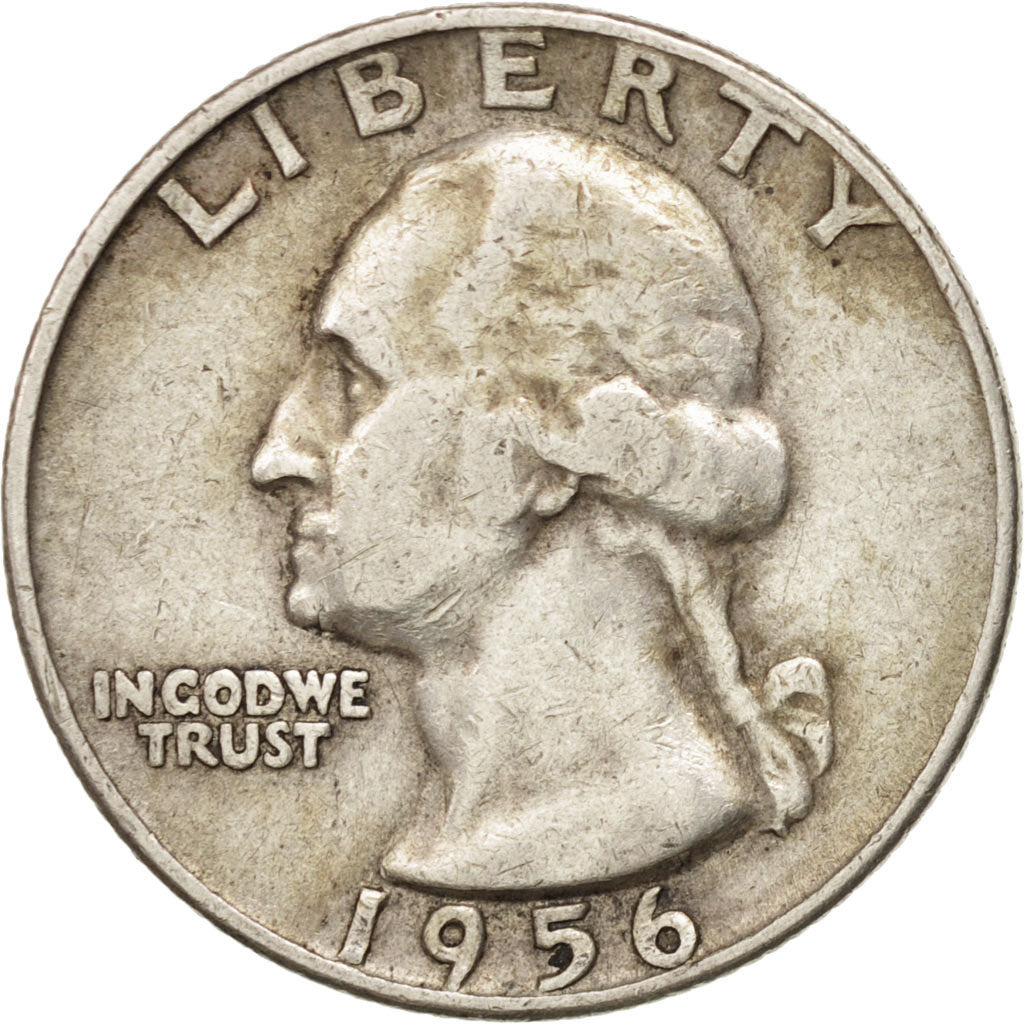 UNITED STATES, Washington Quarter, Quarter, 1956, U.S. Mint, KM #164,...
