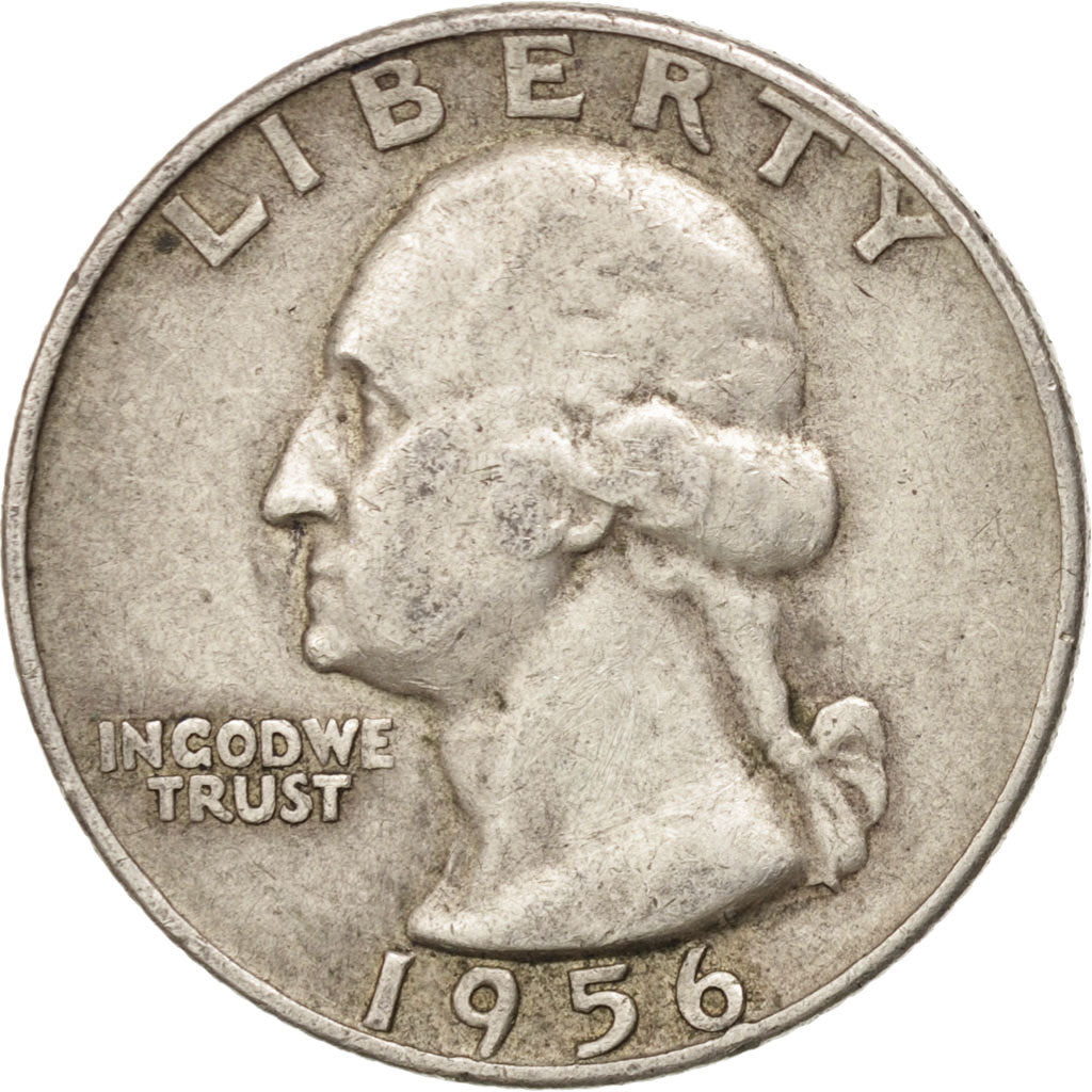 UNITED STATES, Washington Quarter, Quarter, 1956, U.S. Mint, KM #164,...
