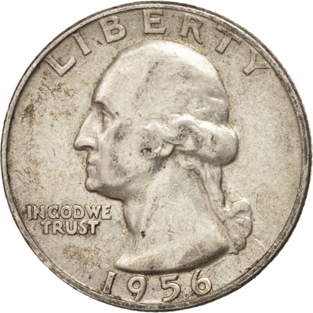 Coin, United States, Washington Quarter, Quarter, 1956, U.S. Mint, Denver