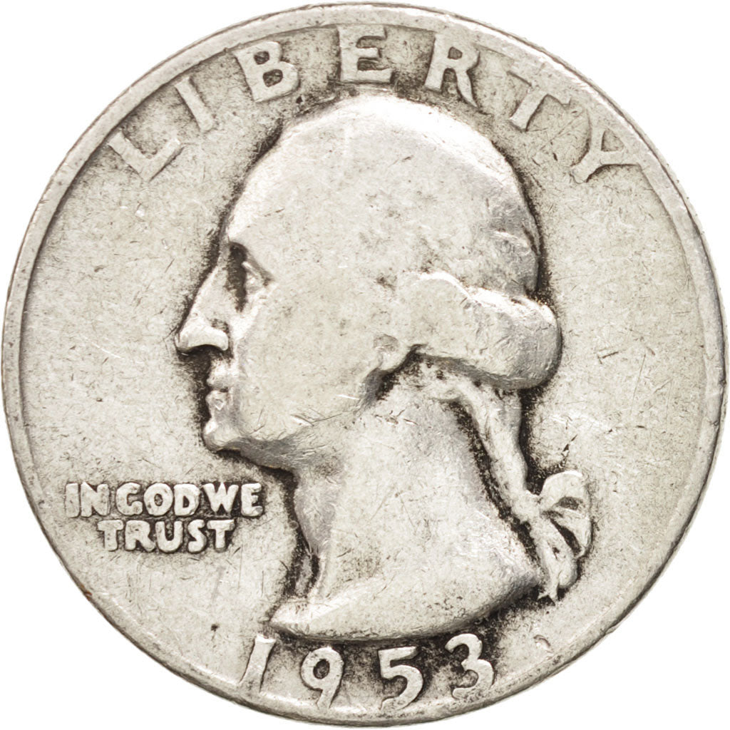 UNITED STATES, Washington Quarter, Quarter, 1953, U.S. Mint, KM #164,...