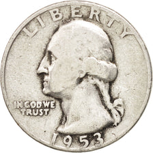 UNITED STATES, Washington Quarter, Quarter, 1953, U.S. Mint, KM #164,...