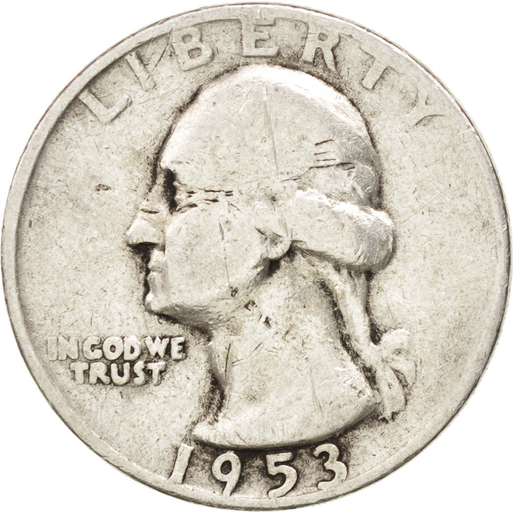 UNITED STATES, Washington Quarter, Quarter, 1953, U.S. Mint, KM #164,...