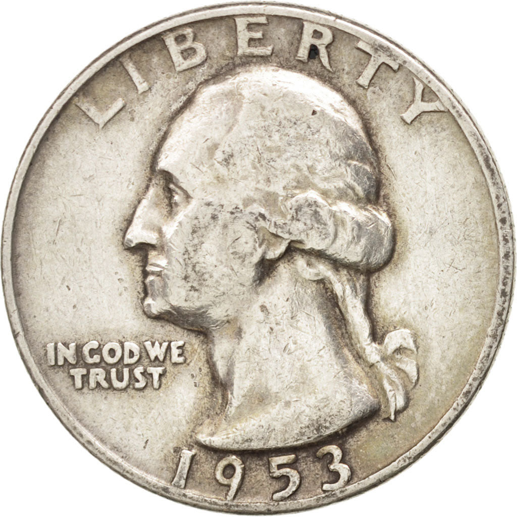 UNITED STATES, Washington Quarter, Quarter, 1953, U.S. Mint, KM #164,...