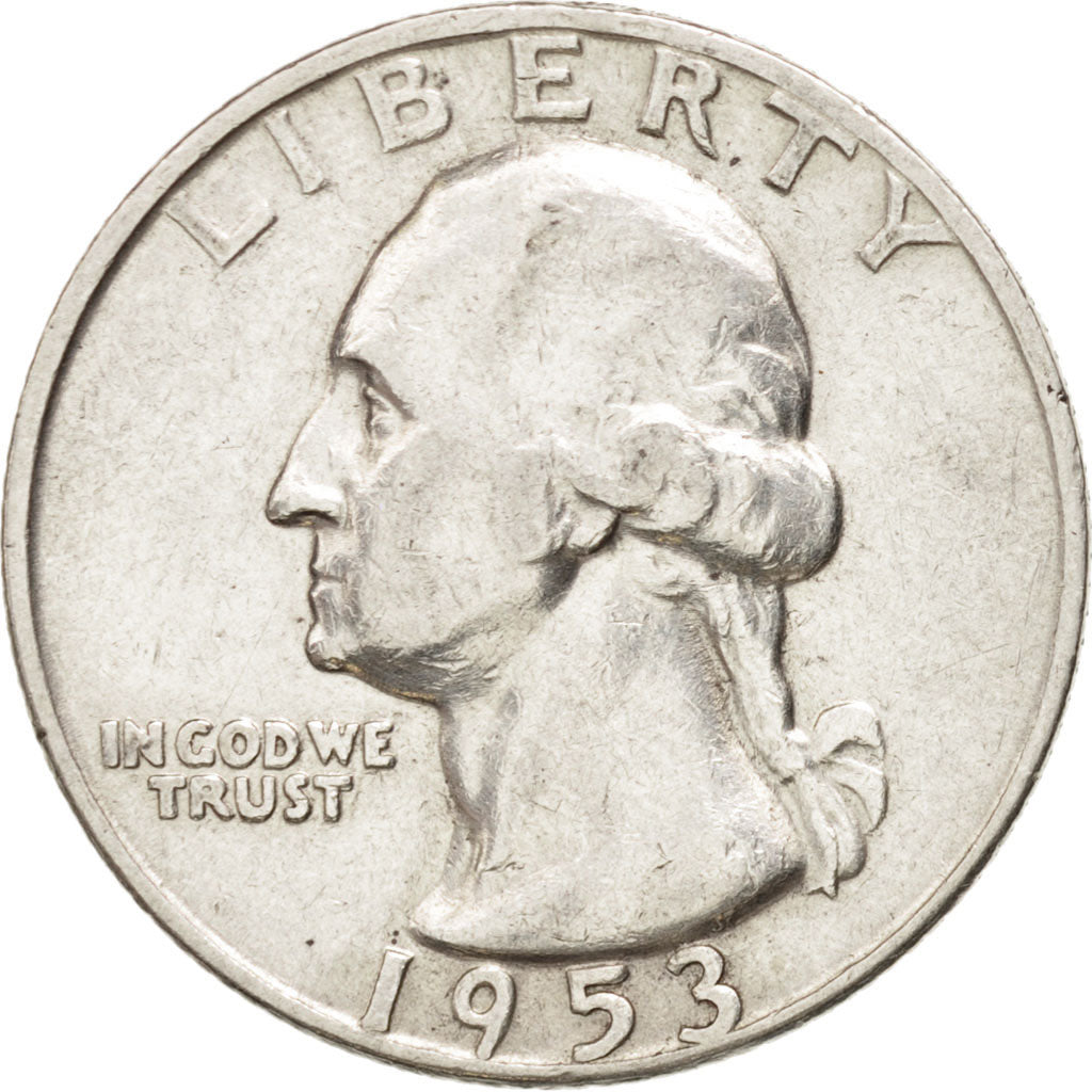 UNITED STATES, Washington Quarter, Quarter, 1953, U.S. Mint, KM #164,...