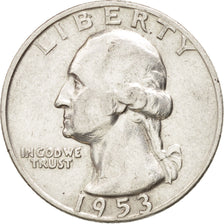UNITED STATES, Washington Quarter, Quarter, 1953, U.S. Mint, KM #164,...