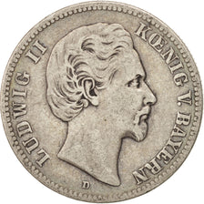 German States, 2 Mark, 1876, Munich, KM #903, VF(30-35), Silver, 10.83
