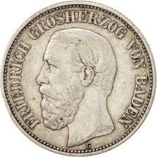 German States, 2 Mark, 1901, Stuttgart, KM #269, EF(40-45), Silver, 28, 11.09