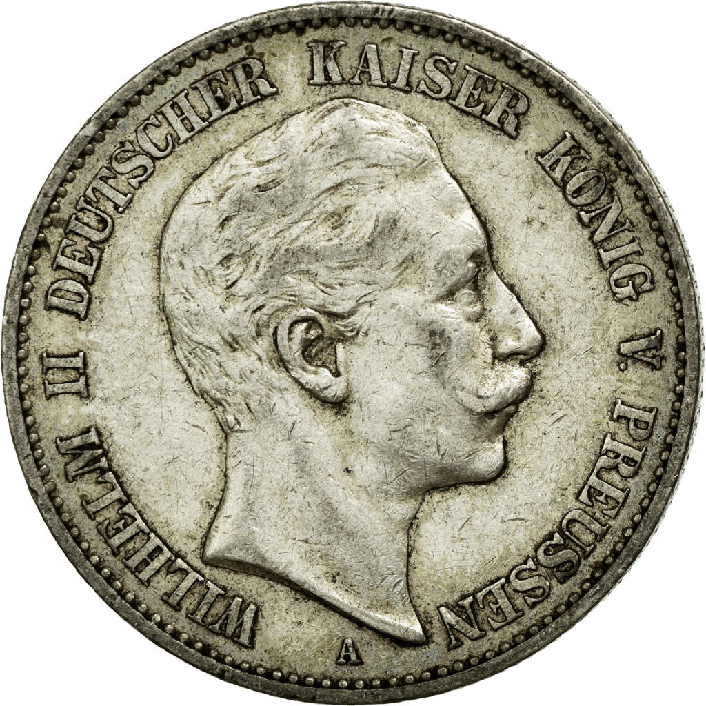 Coin, German States, PRUSSIA, Wilhelm II, 2 Mark, 1899, Berlin, EF(40-45)