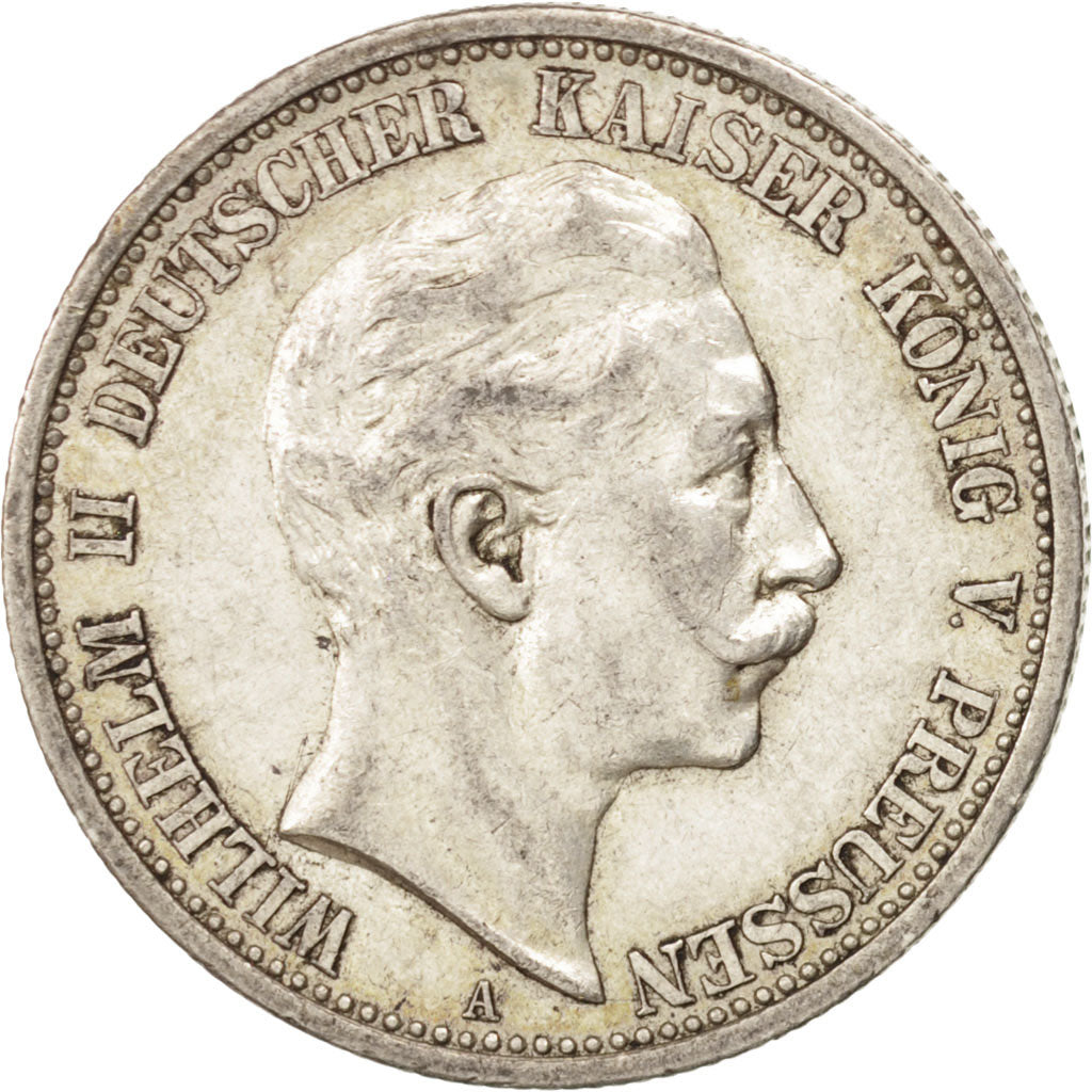 German States, 2 Mark, 1906, Berlin, KM #522, AU(50-53), Silver, 28, 11.11