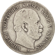 German States, 2 Mark, 1877, Berlin, KM #506, VF(20-25), Silver, 10.81