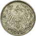 Moneta, NIEMCY - IMPERIUM, 1/2 Mark, 1916, Munich, AU(55-58), Srebro, KM:17