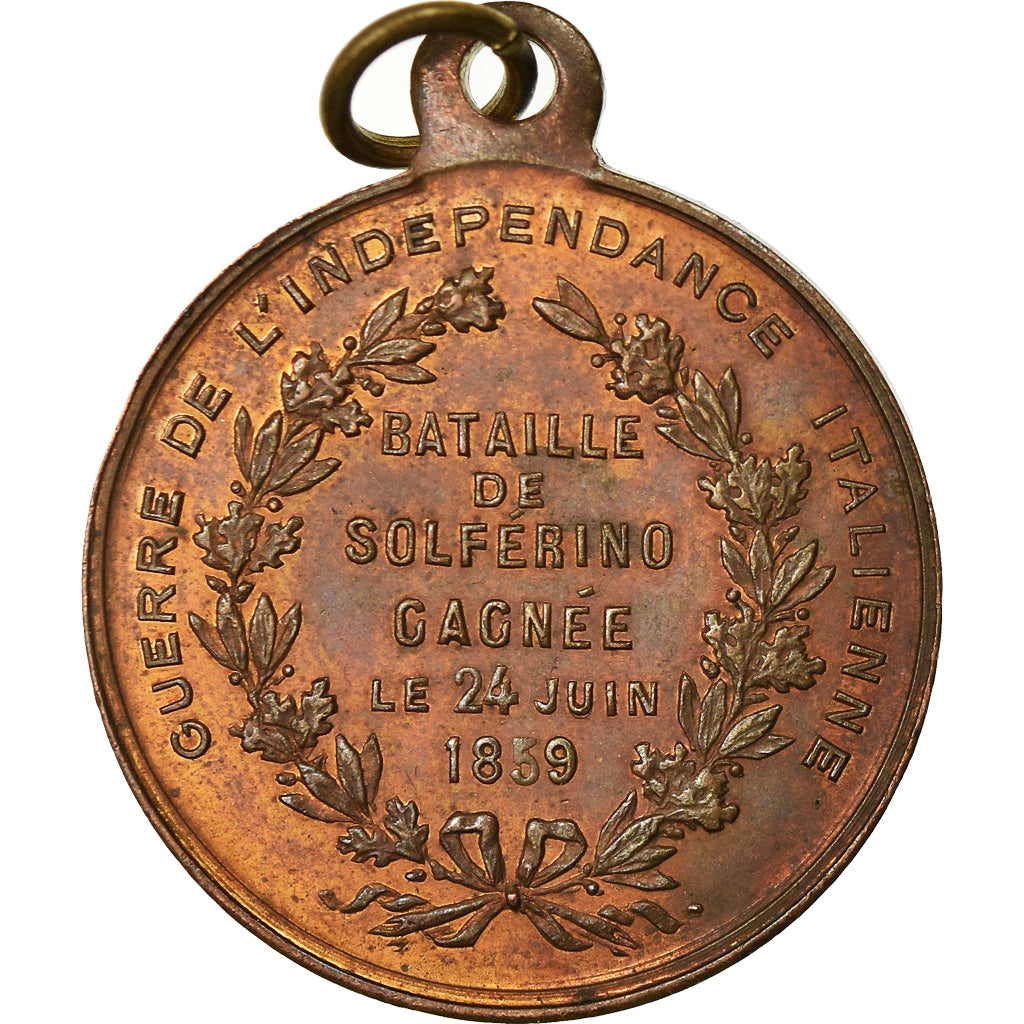 Italie, Médaille, Guerre de l'Indépendance, Bataille de Solférino, History
