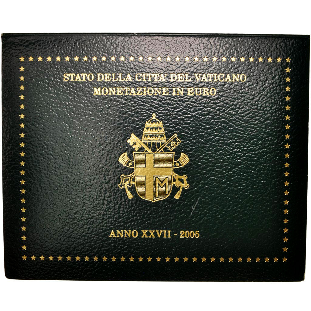 Vatican, 1 Cent to 2 Euro, 2005, MS(65-70), 0.00