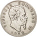 ITALY, 5 Lire, 1877, Rome, KM #8.4, EF(40-45), Silver, 24.80