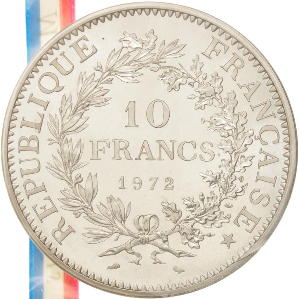 Coin, France, 10 Francs, 1972, MS(65-70), Silver, KM:P458, Gadoury:183.P1