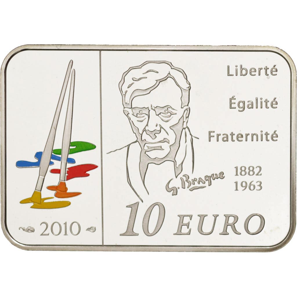 FRANCE, 10 Euro, 2010, Paris, KM #1708, MS(65-70), Silver, 30x21, 15.00