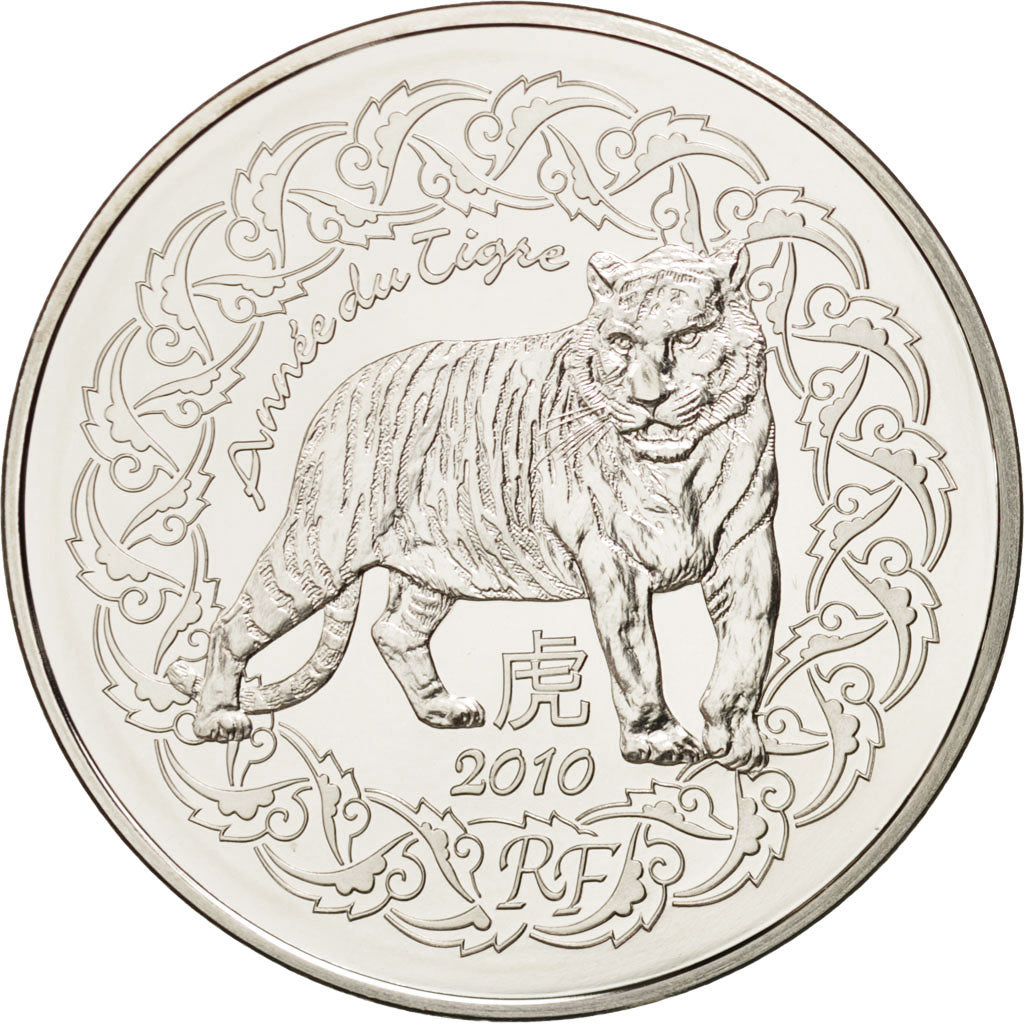 FRANCE, 5 Euro, 2010, Paris, KM #1715, MS(65-70), Silver, 37, 22.21