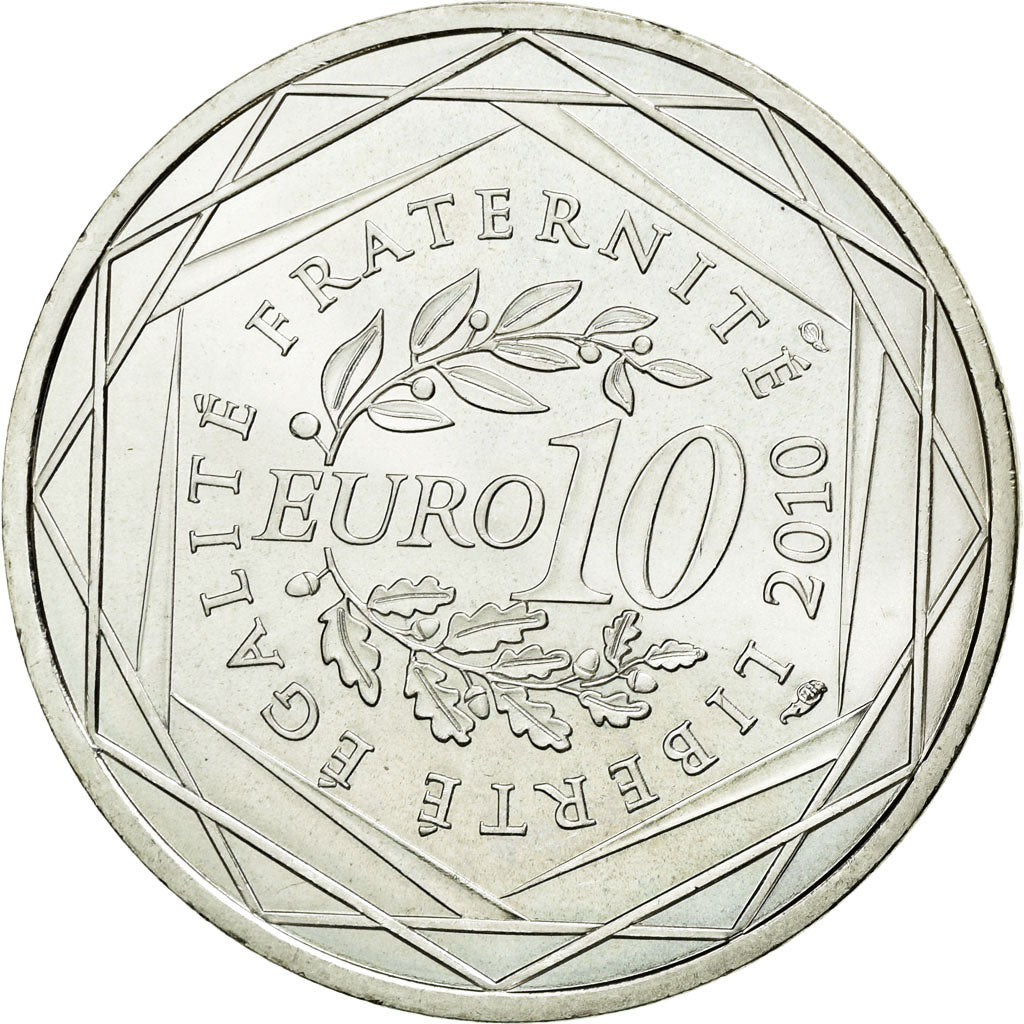 Coin, France, 10 Euro, 2010, MS(63), Silver, KM:1665