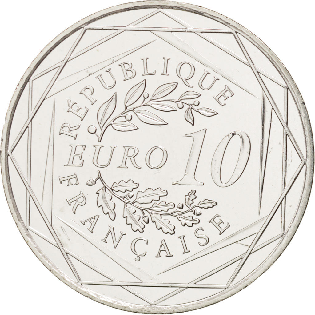 FRANCE, 10 Euro, 2012, Paris, KM #2073, MS(63), Silver, 29, 9.98