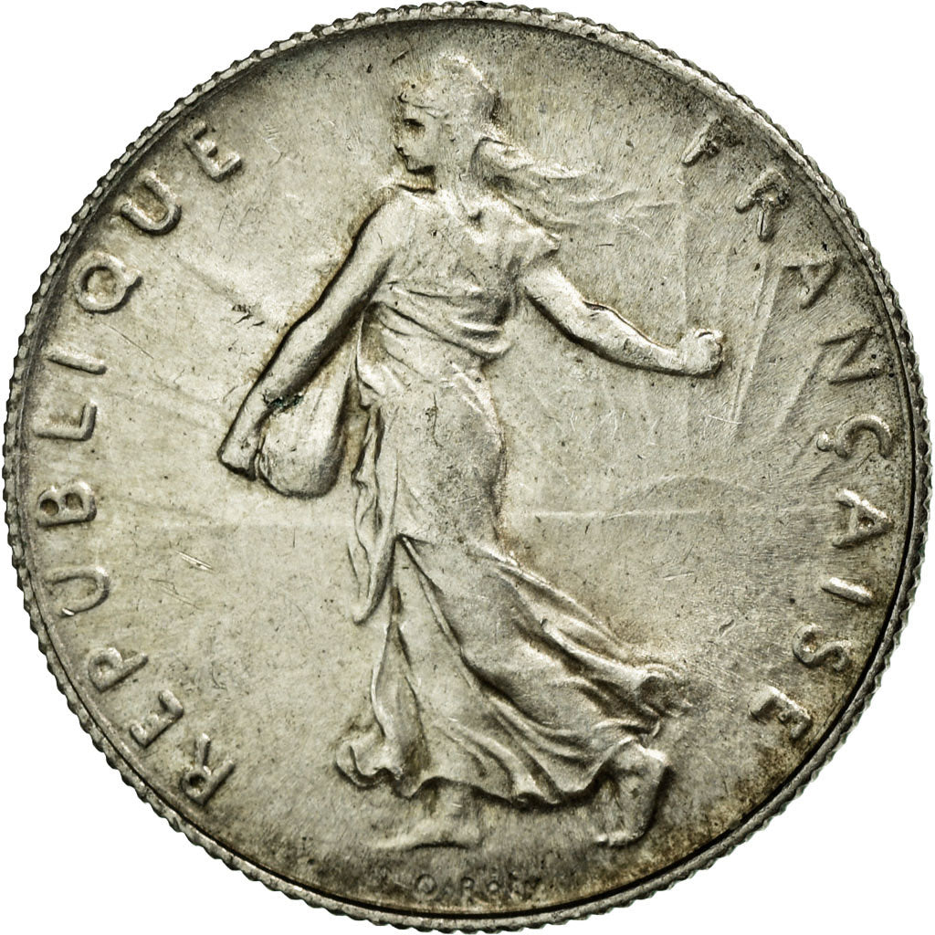 Moneta, Francia, Semeuse, 50 Centimes, 1920, SPL-, Argento, KM:854, Gadoury:420