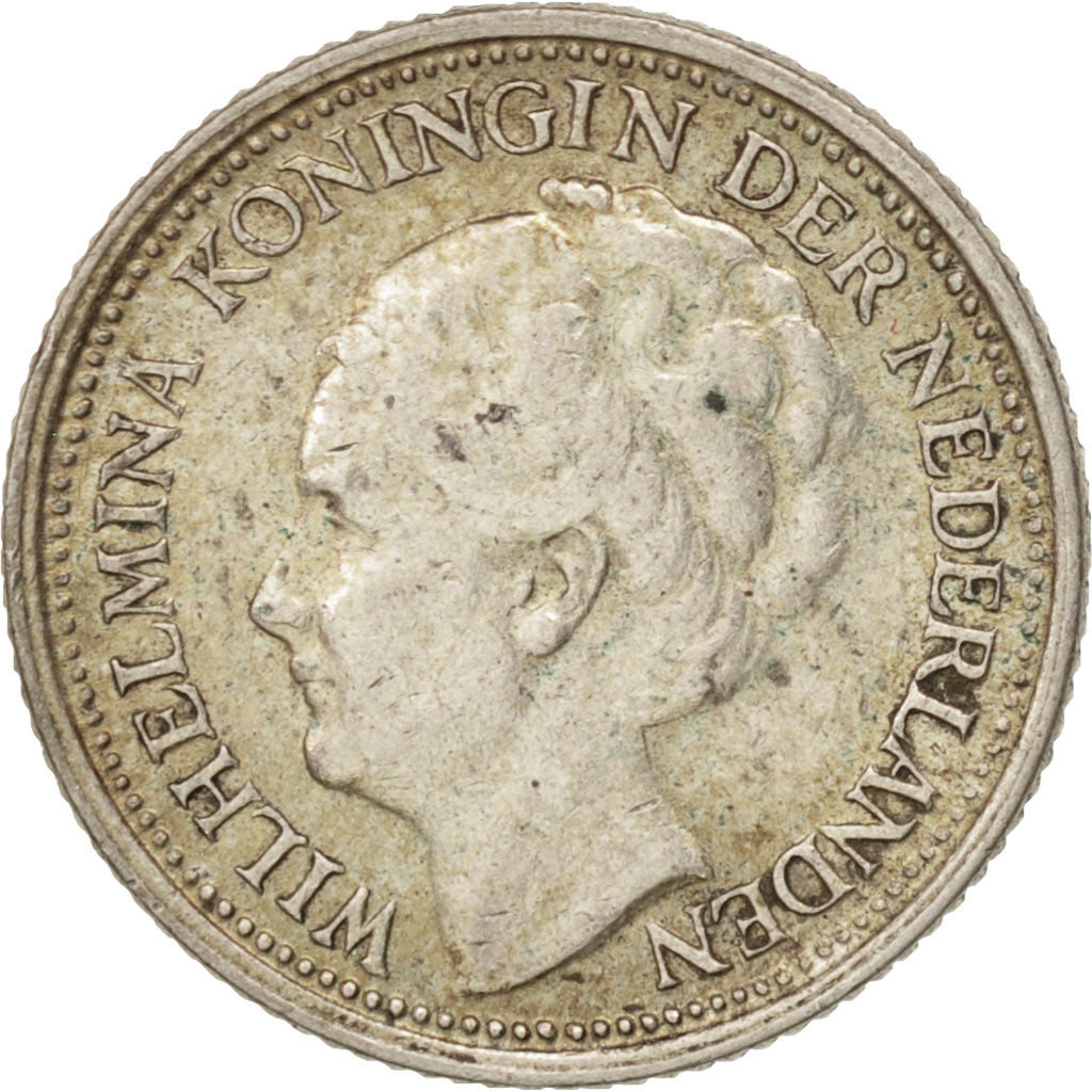 Coin, Netherlands, Wilhelmina I, 10 Cents, 1941, EF(40-45), Silver, KM:163