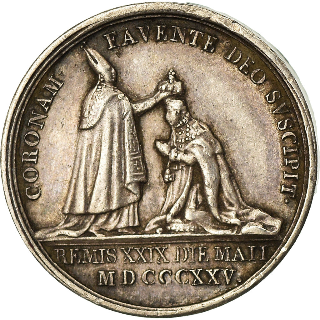 Frankrijk, Token, Quinaire du Sacre de Charles X à Reims, 1825, Gayrard, PR