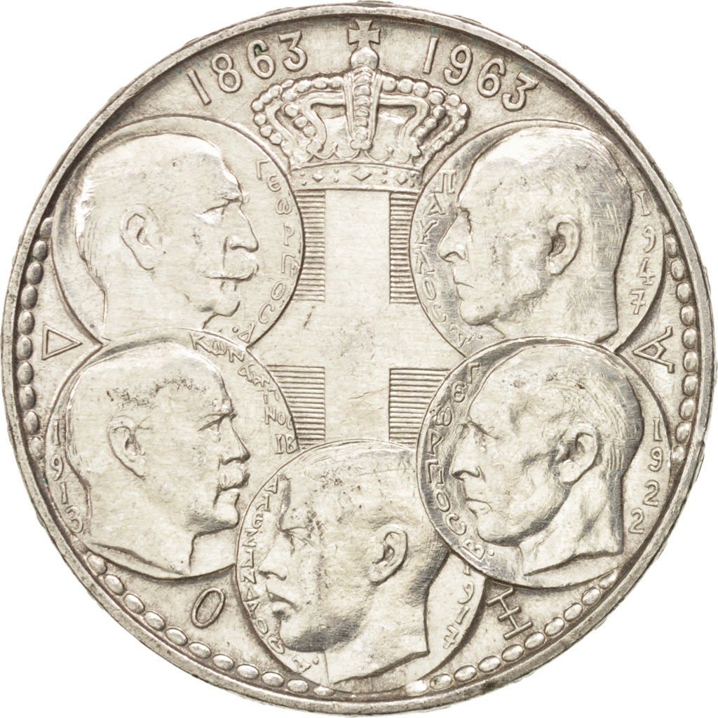 Grèce, Paul Ier, 30 Drachmes centenaire de la Dynastie, KM 86