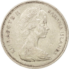 BAHAMAS, 50 Cents, 1969, KM #7, AU(55-58), Silver, 29, 10.34