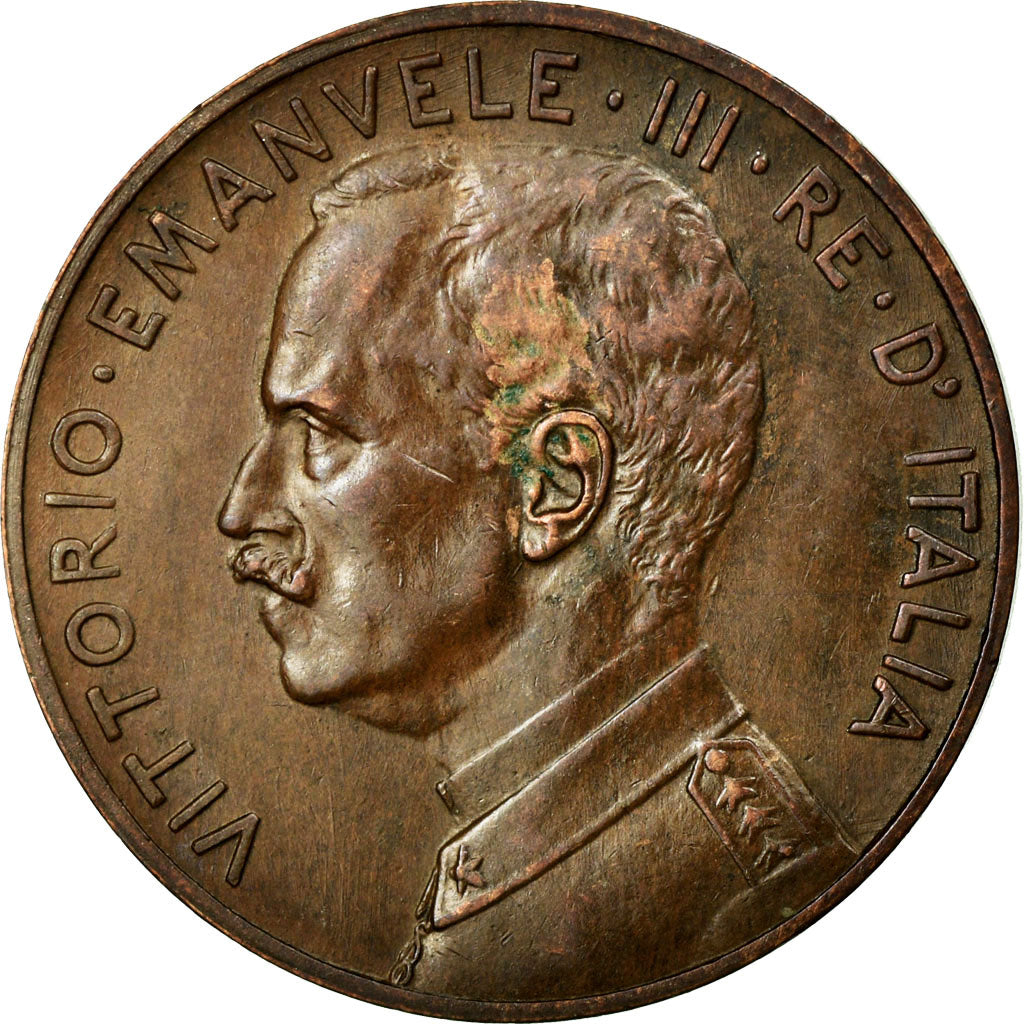 Coin, Italy, Vittorio Emanuele III, 5 Centesimi, 1918, Rome, AU(50-53), Bronze