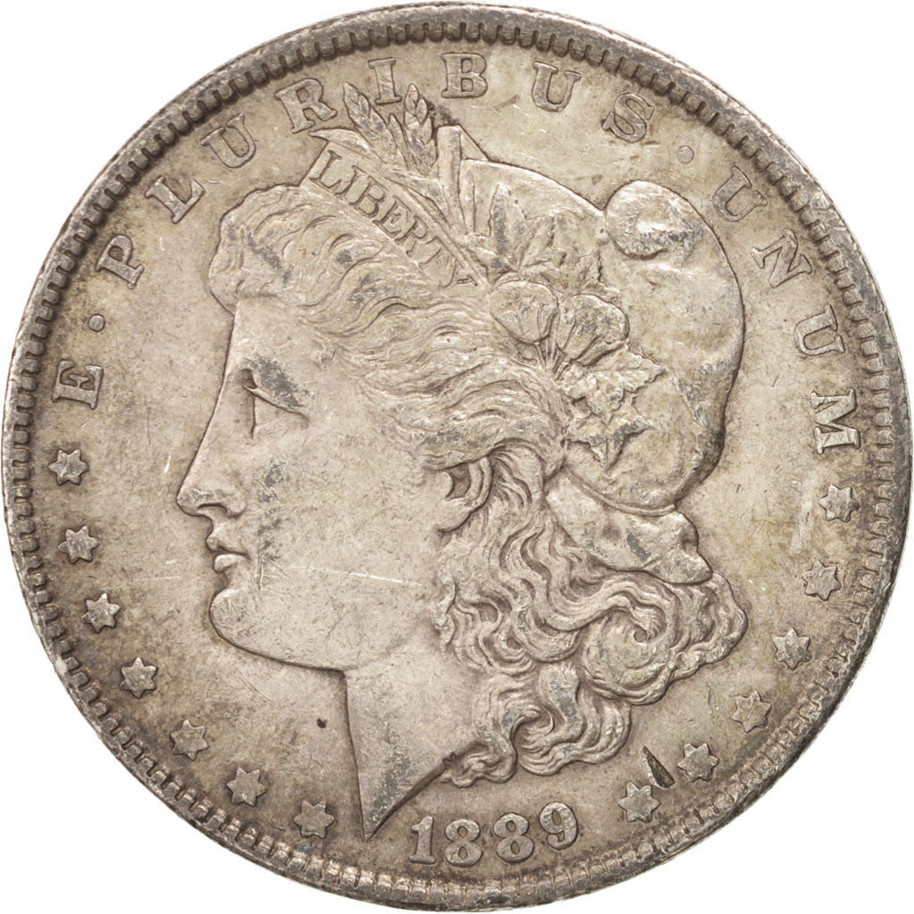 UNITED STATES, Morgan Dollar, Dollar, 1889, U.S. Mint, KM #110, AU(50-53),...