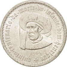 PORTUGAL, 5 Escudos, 1960, Lisbon, KM #587, AU(55-58), Silver, 25, 6.96