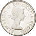 CANADA, 50 Cents, 1964, Royal Canadian Mint, KM #56, MS(63), Silver, 29.7, 11.68