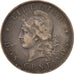 ARGENTINA, 2 Centavos, 1892, KM #33, EF(40-45), Bronze, 30, 10.12
