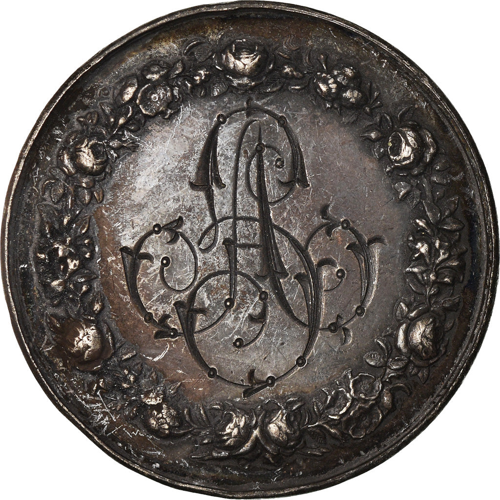 France, Medal, Noces , Mariage, Religions & beliefs, 1881, Gayrard, AU(50-53)