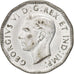 CANADA, 5 Cents, 1945, Royal Canadian Mint, KM #40a, EF(40-45), Chrome Plated...