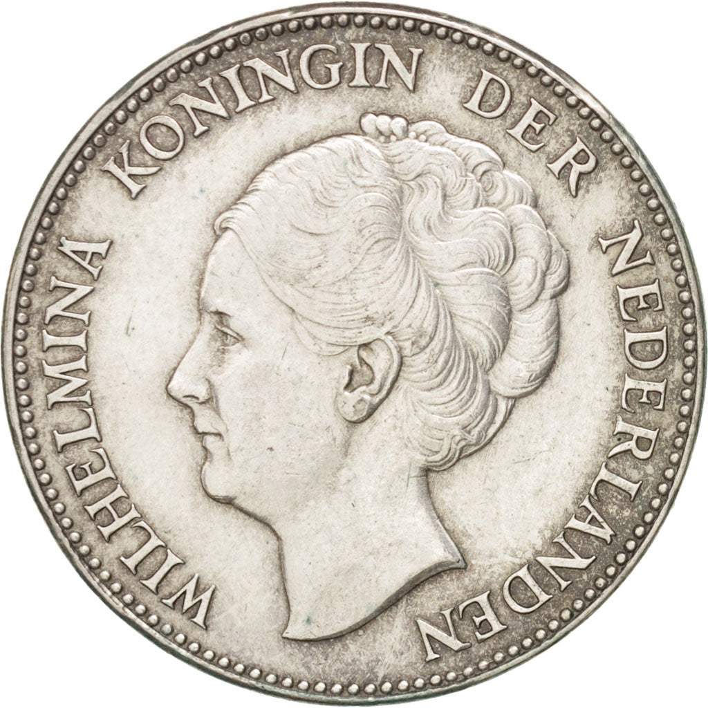 NETHERLANDS, Gulden, 1931, KM #161.1, EF(40-45), Silver, 28, 9.96