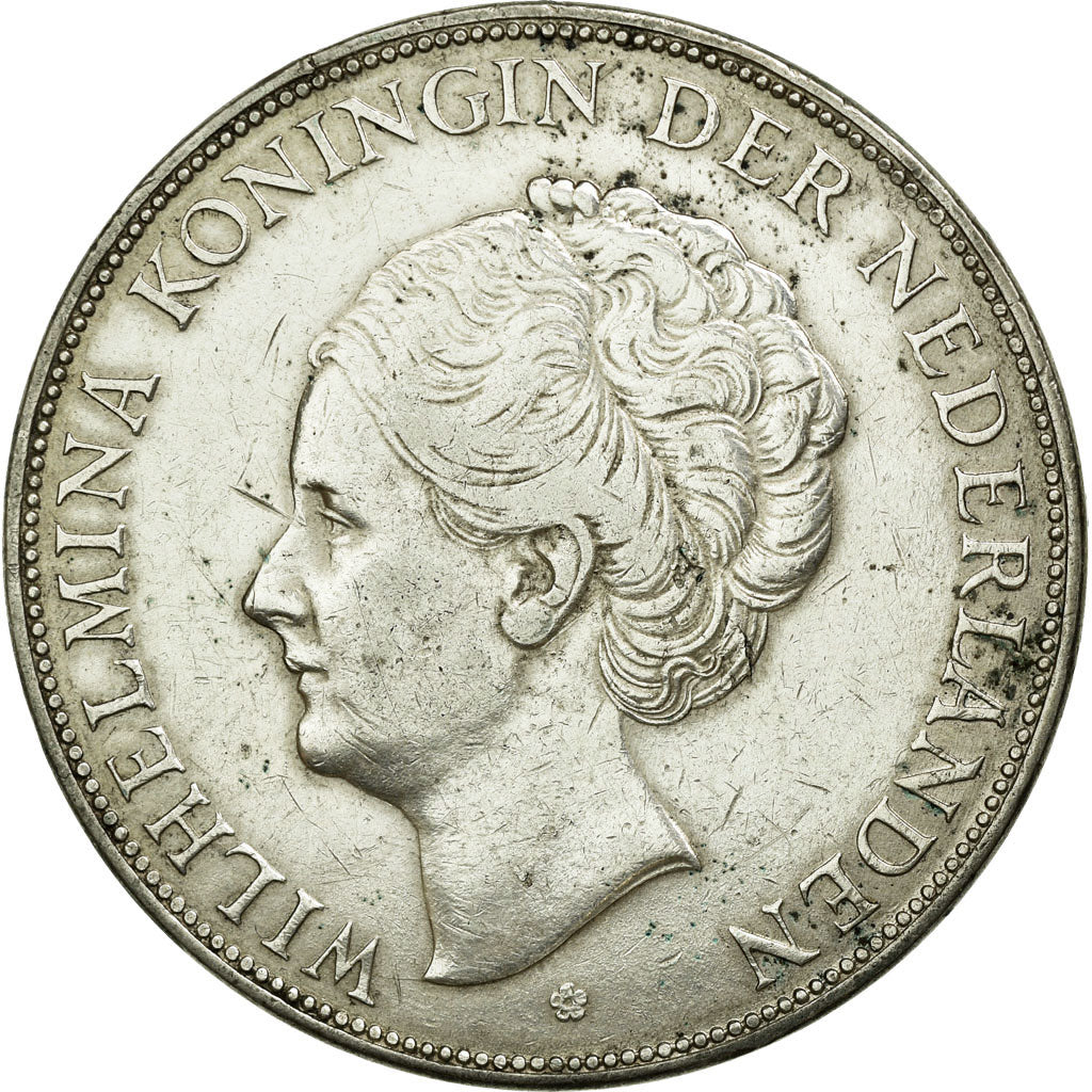 Moneta, Paesi Bassi, Wilhelmina I, 2-1/2 Gulden, 1930, BB, Argento, KM:165