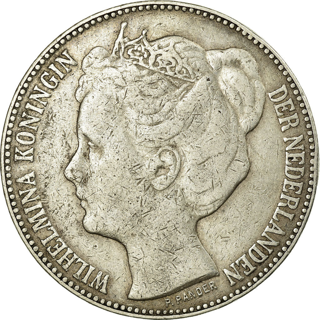 NETHERLANDS, 2-1/2 Gulden, 1898, KM #123, VF(20-25), Silver, 38, 24.85