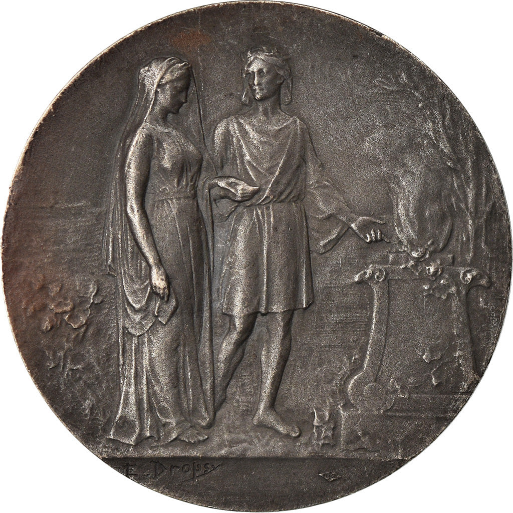 Frankrijk, Medaille, Mariage, Fidélité Bonheur, Religions & beliefs, Dropsy