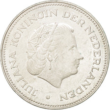 NETHERLANDS, 10 Gulden, 1970, KM #195, AU(55-58), Silver, 38, 25.00
