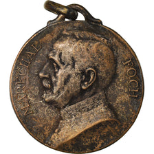 France, Medal, Maréchal Foch, Commandant des Armées, 1918, VF(30-35), Silvered
